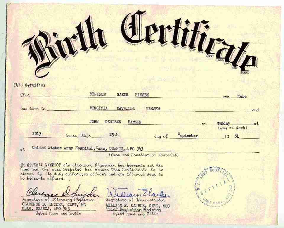 Birth-certificate