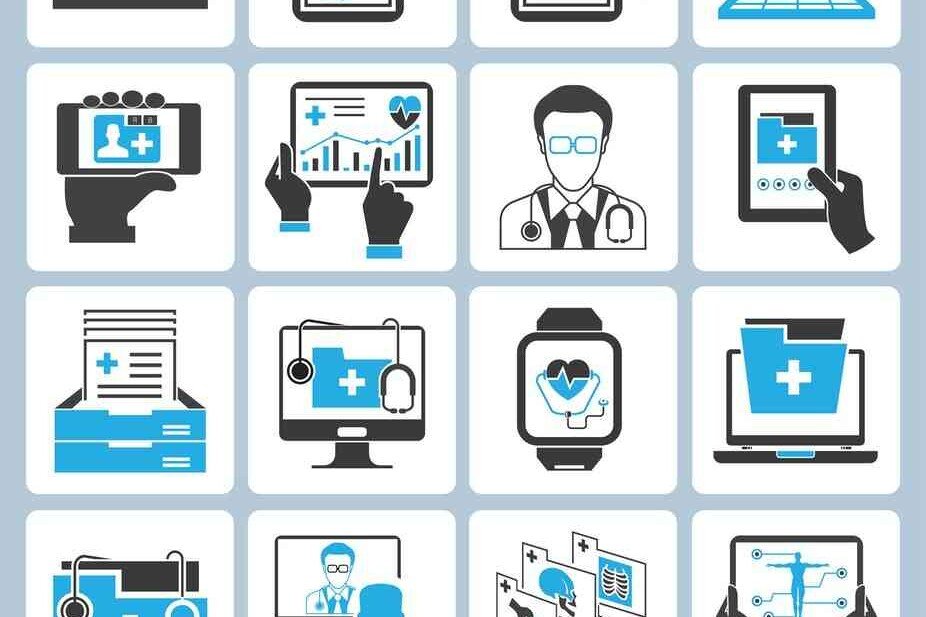 Diagram showing technologies generating health data